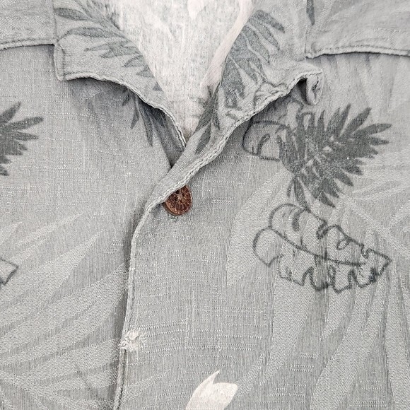 Caribbean Joe 100% Silk Hawaiian Button Down Floral Printed Shirt. Size XXL - Picture 3 of 7